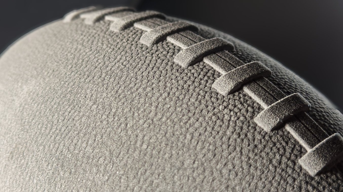 Close-up detail of 3D printed figure showing texture quality